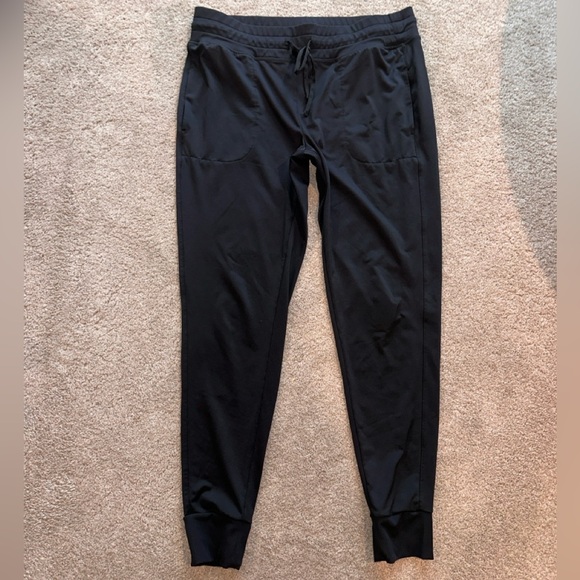 Z By Zella Nordstrom Black Daily Joggers Brushed Jersey Soft Knit, Large. EUC - Picture 1 of 5